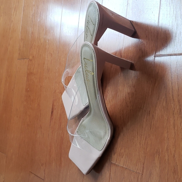 Lulu's Nude See Through Heels Size 10 - Picture 3 of 3